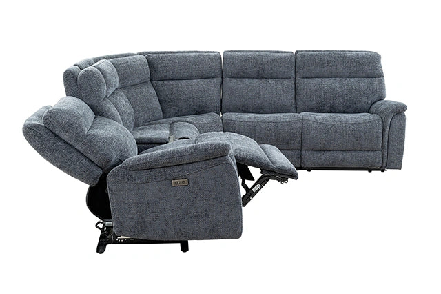 Mattheus Power Sectional with Cooler + 3 Recliners