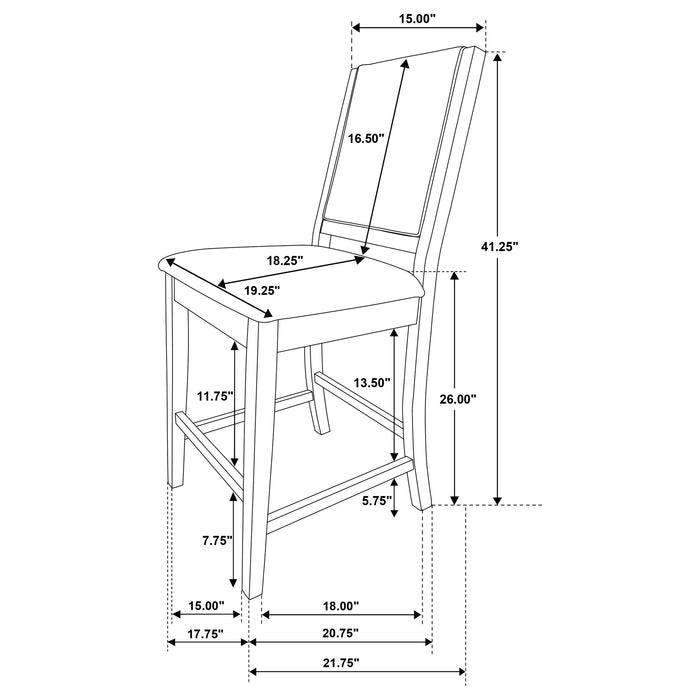 Patterson 7 Pc Counter Height Dining Set