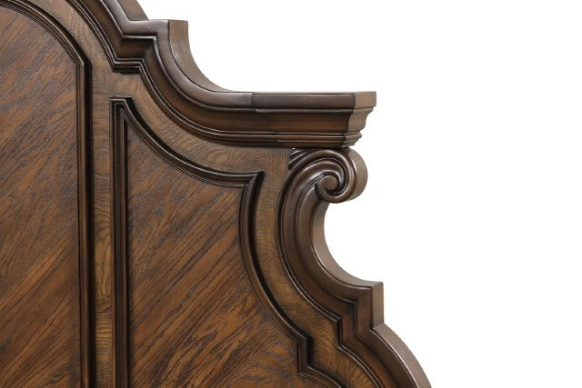 Leovanni Bed Dark Brown