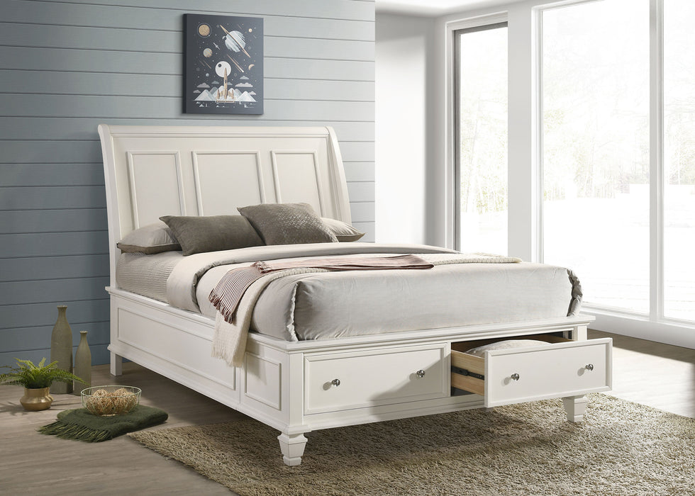 Sandy Beach Panel Platform Storage Bed