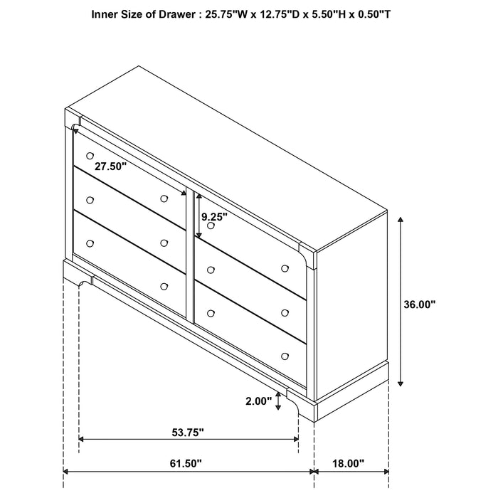 Gran Park 4 Pc Bedroom Set