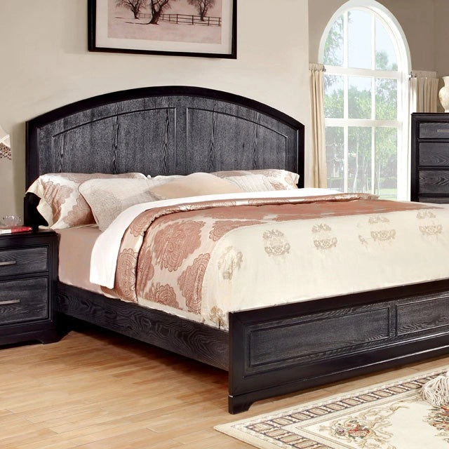 Bridger Queen & E.King Bed Gray/Black
