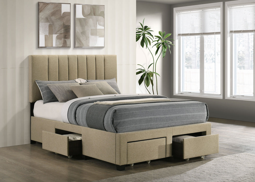 Wheatland Panel Platform Storage Bed