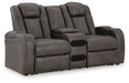Fyne-Dyme Power Reclining Loveseat with Console - Sweet Dreams Bedding & Furn (PA)