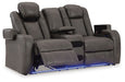 Fyne-Dyme Power Reclining Loveseat with Console - Sweet Dreams Bedding & Furn (PA)