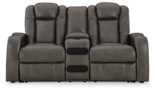 Fyne-Dyme Power Reclining Loveseat with Console - Sweet Dreams Bedding & Furn (PA)