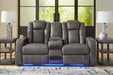 Fyne-Dyme Power Reclining Loveseat with Console - Sweet Dreams Bedding & Furn (PA)