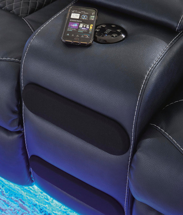 Fyne-Dyme Power Reclining Loveseat with Console - Sweet Dreams Bedding & Furn (PA)