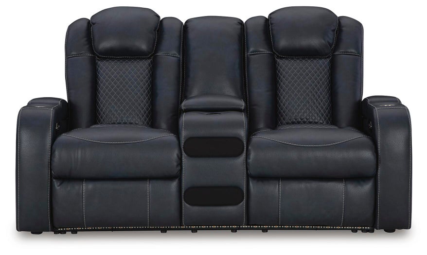 Fyne-Dyme Power Reclining Loveseat with Console - Sweet Dreams Bedding & Furn (PA)