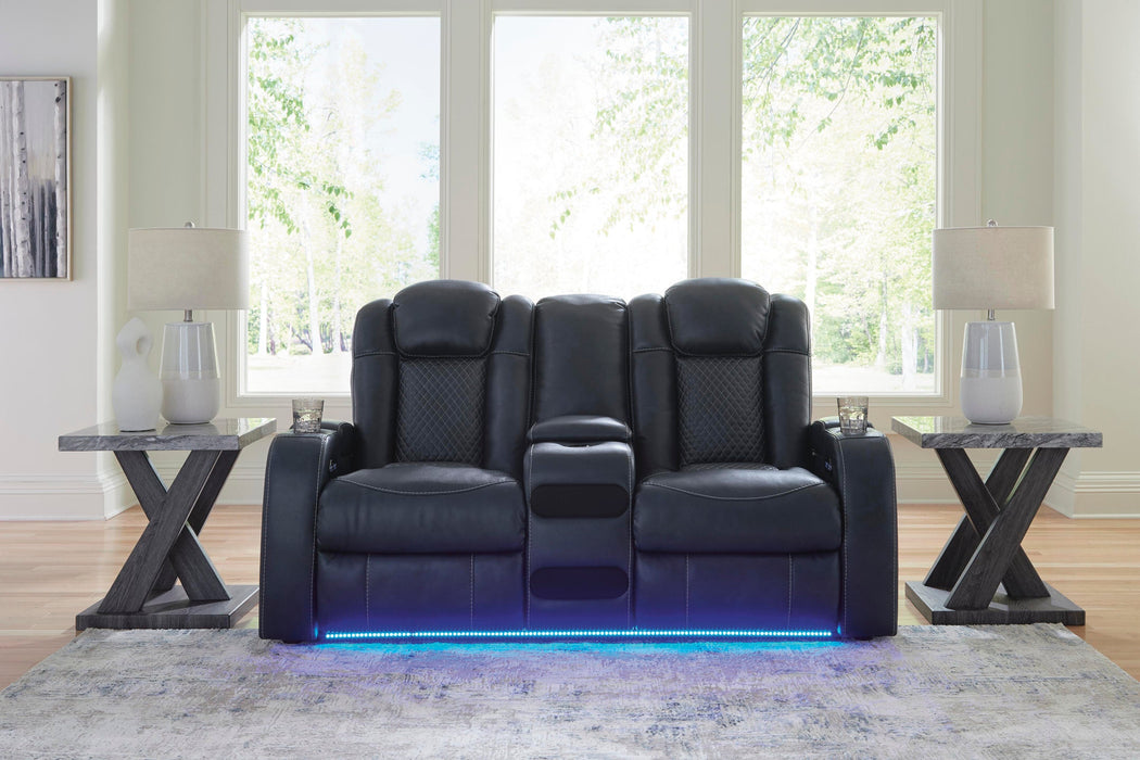 Fyne-Dyme Power Reclining Loveseat with Console - Sweet Dreams Bedding & Furn (PA)