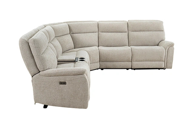 Mattheus Power Sectional with Cooler + 3 Recliners