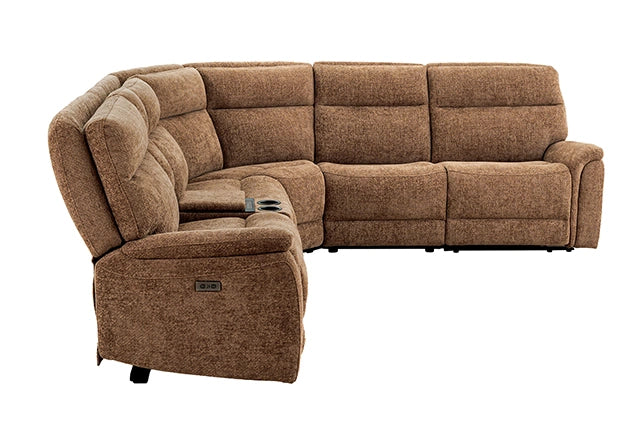 Mattheus Power Sectional with Cooler + 3 Recliners