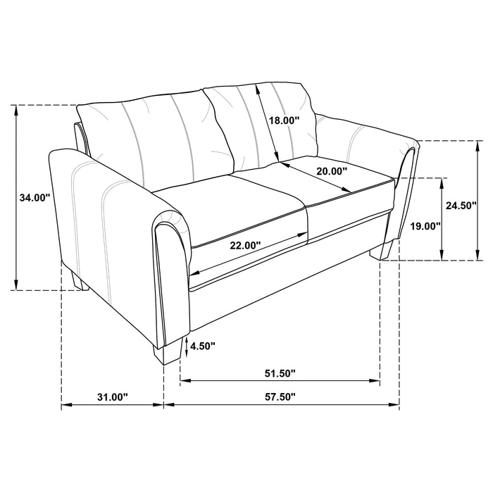 Davis Stationary Loveseat