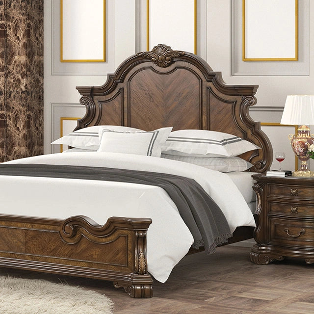 Leovanni Bed Dark Brown