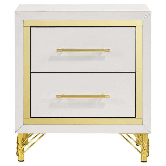 Lucia 5 Pc Bedroom Set (Queen Bed, Nightstand, Dresser, Mirror and Chest)
