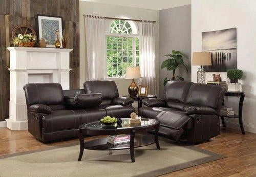 Cassville Double Reclining Sofa in Dark Brown 8403-3