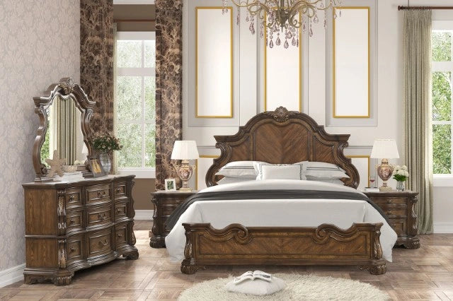 Leovanni Bed Dark Brown