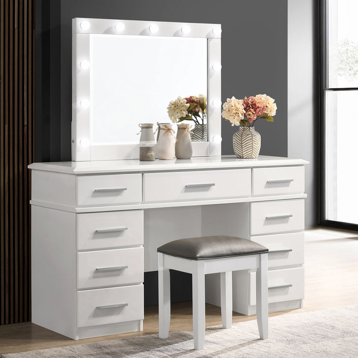 Felicity Makeup Vanity Table with LED Mirror Set