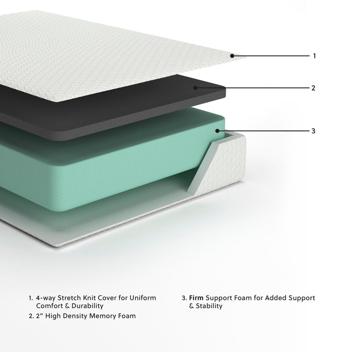 Chime 12 Inch Memory Foam Mattress in a Box - Sweet Dreams Bedding & Furn (PA)