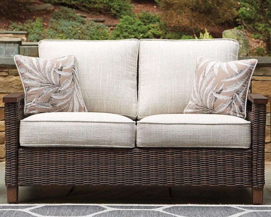 Paradise Trail Outdoor Loveseat, Lounge Chairs and Fire Pit Table - Sweet Dreams Bedding & Furn (PA)