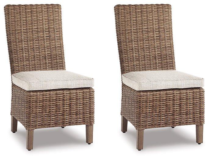 Beachcroft Outdoor Side Chair with Cushion (Set of 2) - Sweet Dreams Bedding & Furn (PA)