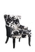 Trea Cowhide Print Accent Chair Black and White - Sweet Dreams Bedding & Furn (PA)