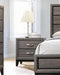 Watson 2-drawer Nightstand Grey Oak and Black - Sweet Dreams Bedding & Furn (PA)