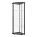 Zenobia Glass Shelf Curio Cabinet Clear and Black - Sweet Dreams Bedding & Furn (PA)