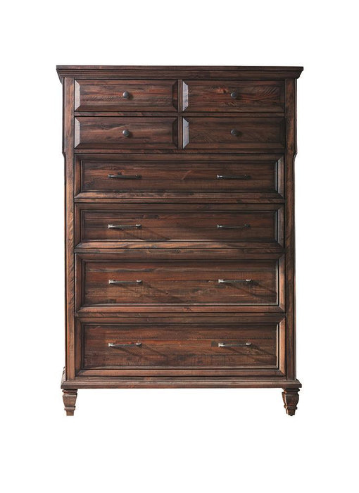 Avenue 8-drawer Chest Weathered Burnished Brown