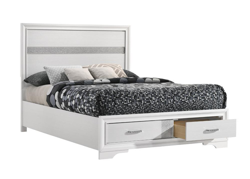 Miranda Full Storage Bed White