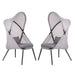 Alverta Foldable Chair Grey & Black (2/Ctn) - Sweet Dreams Bedding & Furn (PA)