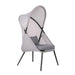 Alverta Foldable Chair Grey & Black (2/Ctn) - Sweet Dreams Bedding & Furn (PA)