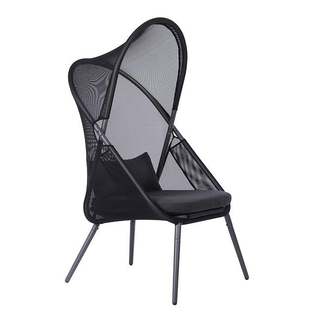 Alverta Foldable Chair Grey & Black (2/Ctn) - Sweet Dreams Bedding & Furn (PA)