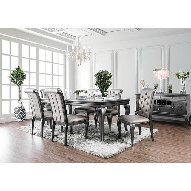 Amina Gray Side Chair (2/CTN) - Sweet Dreams Bedding & Furn (PA)