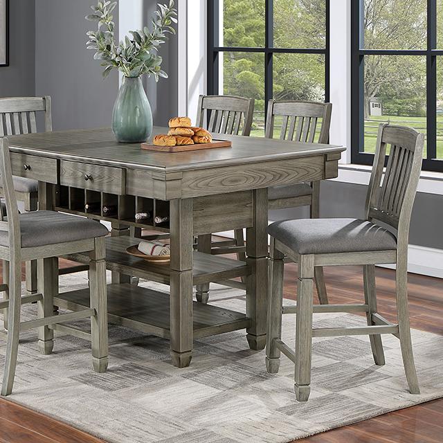 ANAYA Counter Ht. Table, Gray - Sweet Dreams Bedding & Furn (PA)