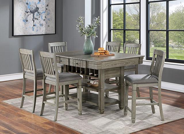 ANAYA Counter Ht. Chair (2/CTN), Gray/Lt. Gray - Sweet Dreams Bedding & Furn (PA)