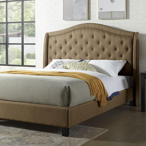 Carly Cal.King, E.King, Full, & Queen Bed Grey & Brown - Sweet Dreams Bedding & Furn (PA)