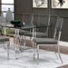 Casper 7 Pc Dining Table Set Chrome - Sweet Dreams Bedding & Furn (PA)