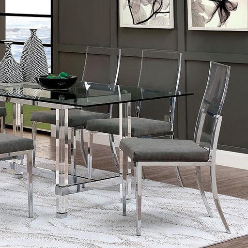 Casper Chrome Dining Table - Sweet Dreams Bedding & Furn (PA)
