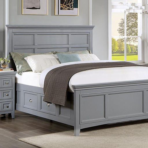 CASTLILE Queen Bed, Gray - Sweet Dreams Bedding & Furn (PA)