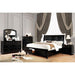 Castor Bed Black, Chrome, & White - Sweet Dreams Bedding & Furn (PA)