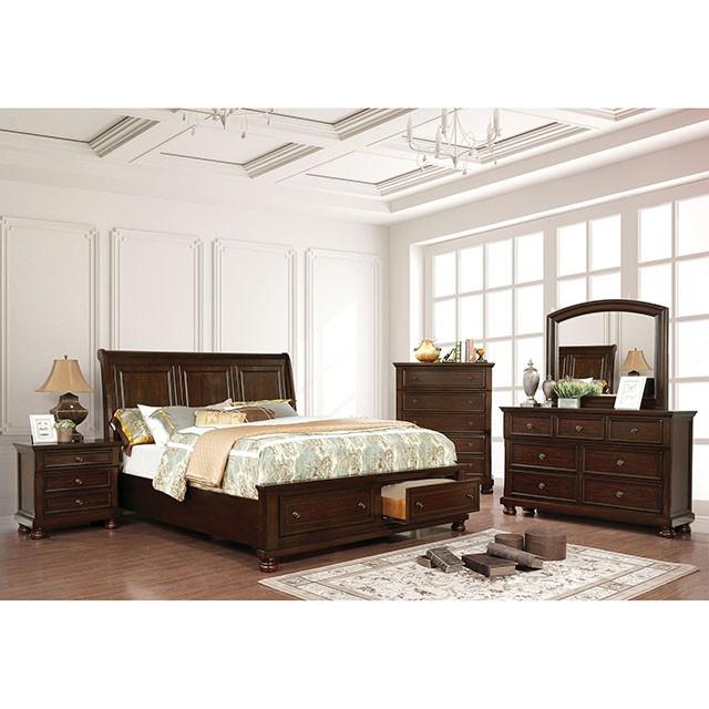 Castor Bed Black, Chrome, & White - Sweet Dreams Bedding & Furn (PA)