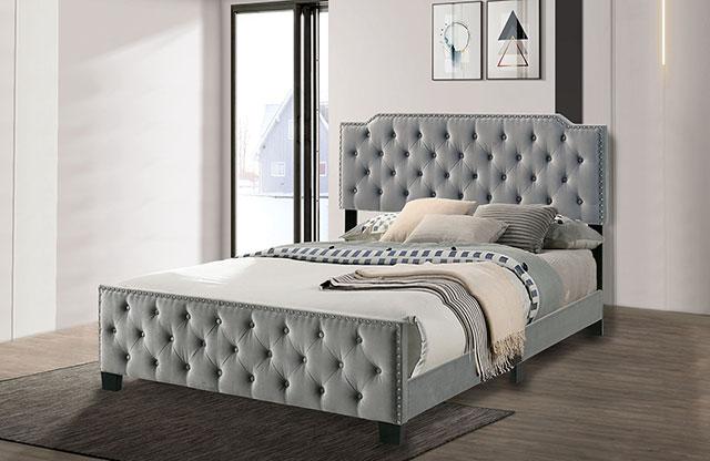 Charlize Bed Grey & Navy - Sweet Dreams Bedding & Furn (PA)