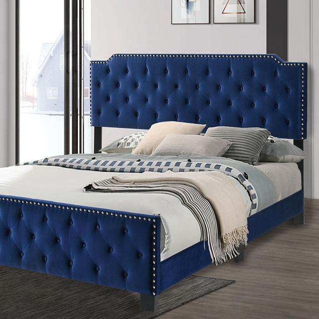 Charlize Bed Grey & Navy - Sweet Dreams Bedding & Furn (PA)