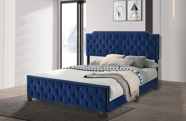 Charlize Bed Grey & Navy - Sweet Dreams Bedding & Furn (PA)