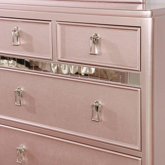 Ariston Rose Gold Dresser - Sweet Dreams Bedding & Furn (PA)