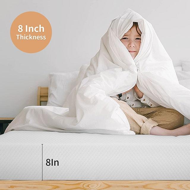 Artemisia 8" Memory Foam Mattress White - Sweet Dreams Bedding & Furn (PA)