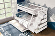 Ellington Twin/Full Bunk Bed White & Espresso - Sweet Dreams Bedding & Furn (PA)