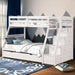 Ellington Twin/Full Bunk Bed White & Espresso - Sweet Dreams Bedding & Furn (PA)