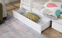 Emilee Twin/Full Bunk Bed White, Grey, Espresso, & Black - Sweet Dreams Bedding & Furn (PA)